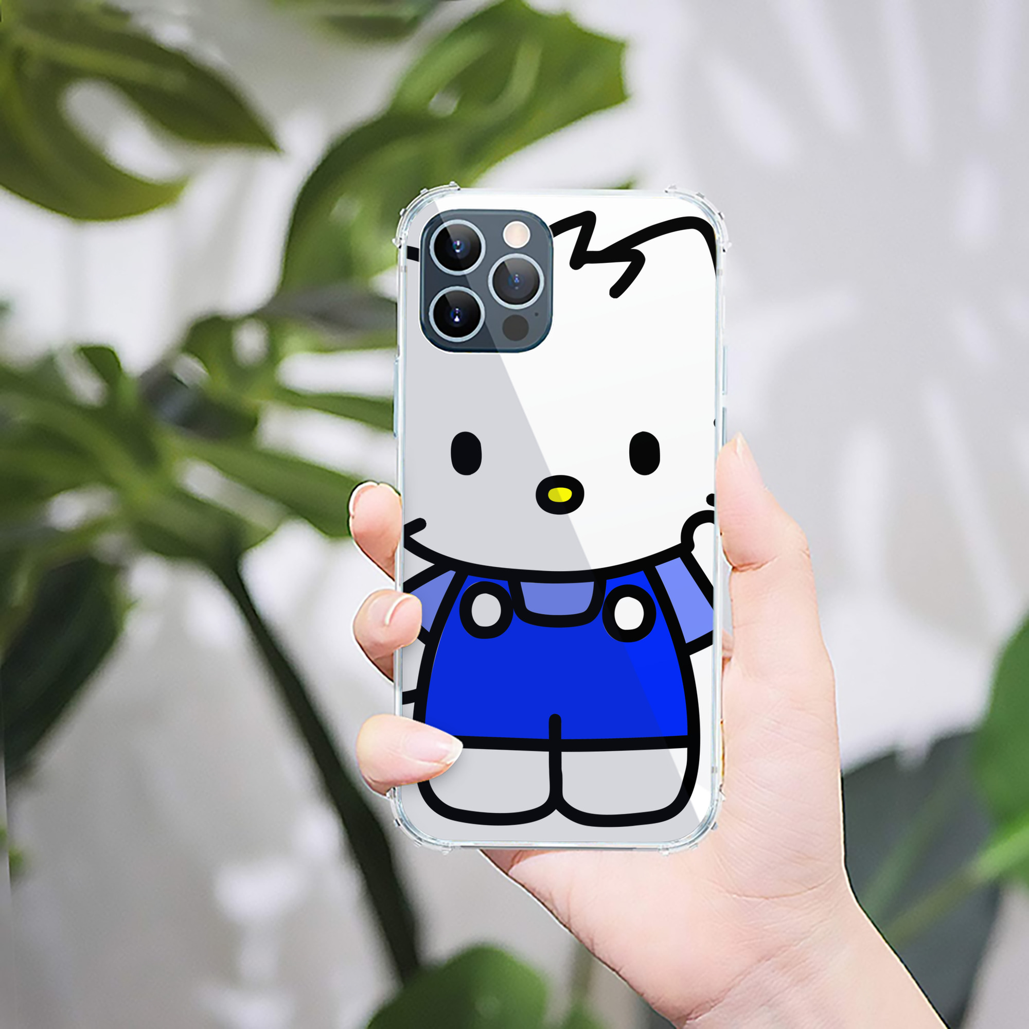 （画像用） Hello Kitty ハローキティ 【iPhone 12シリーズ対応】透明スマホケース（クリアソフトケース）